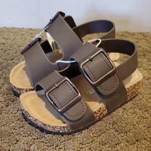 Baby Toddler Falls Creek Blake Faux Birk Sandals Size 5 7 8 9 10 NWT Velcro